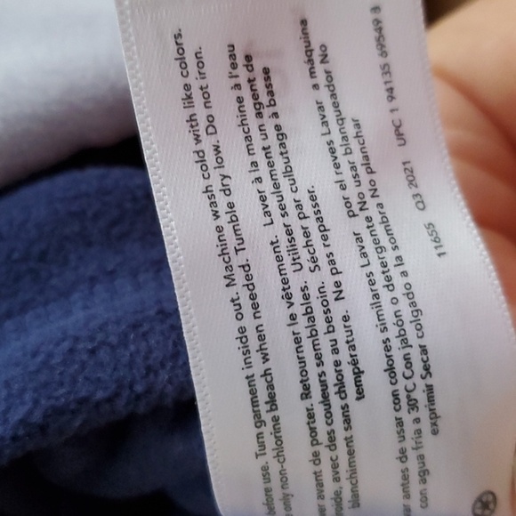 OshKosh B'gosh NWT 2 tone blue fleece zip up jacket size 18 month - Picture 7 of 9